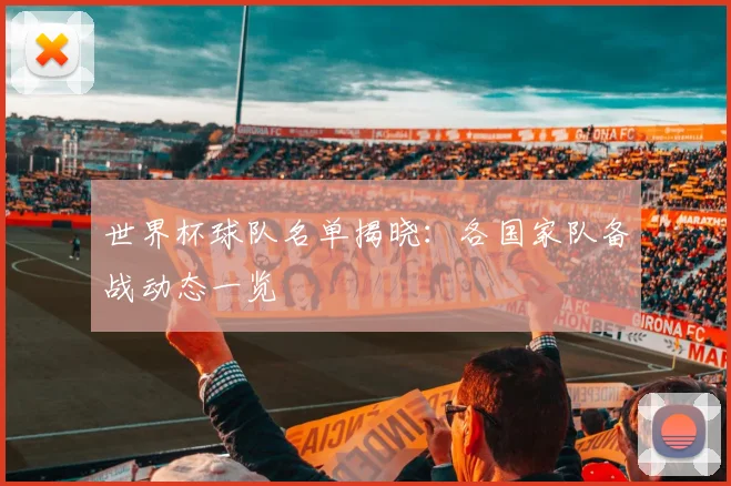 世界杯球队名单揭晓:各国家队备战动态一览